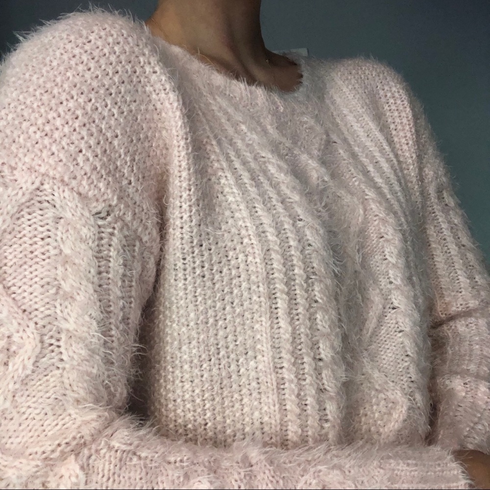 Baby pink knit-sweater